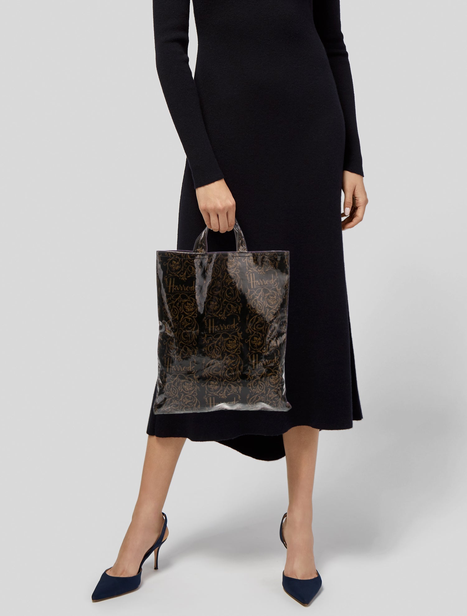 Harrods of London PVC Top Handle Bag